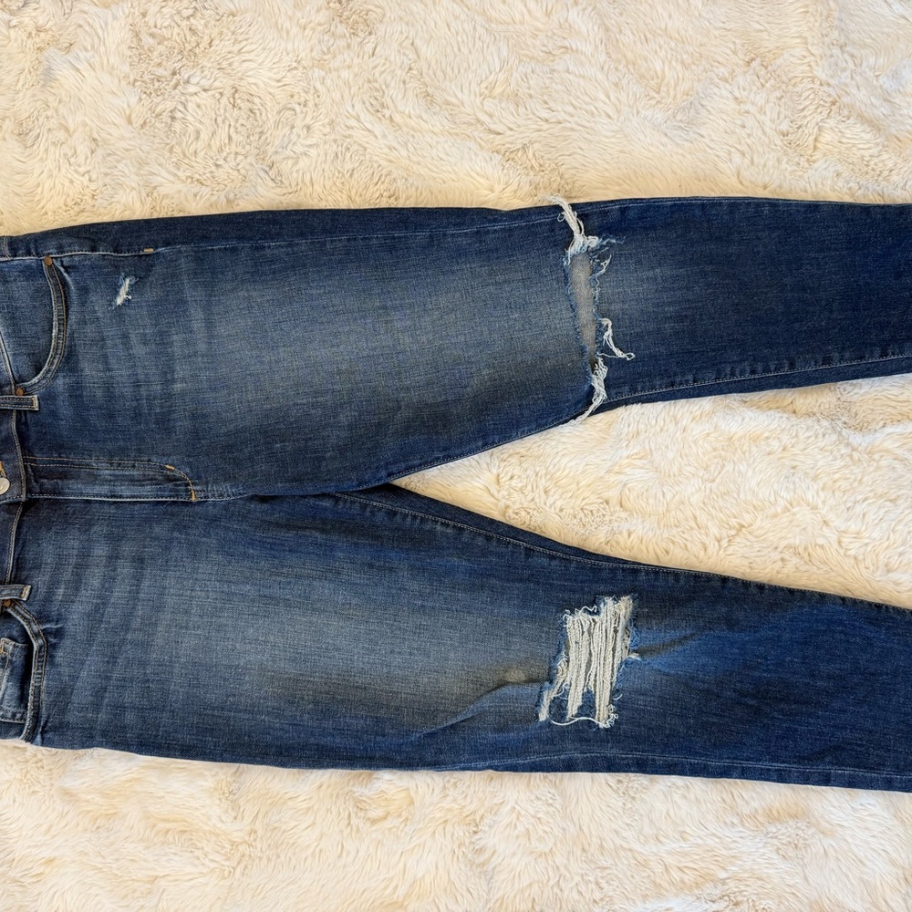 Joe's Jeans High Rise Skinny Ankle in Dark Blue